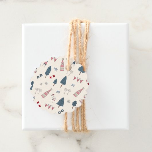 アプレーススキーバチェロレッテウィークエンドシャンパンメッセージカード フェイバータグ (インサイチュ)