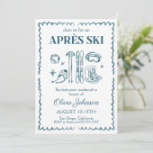 アプレーススキーバチェロレッテ週末パーティー日程 招待状 (スタンド正面)