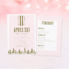 アプレーススキー冬30歳の誕生日パーティー 招待状