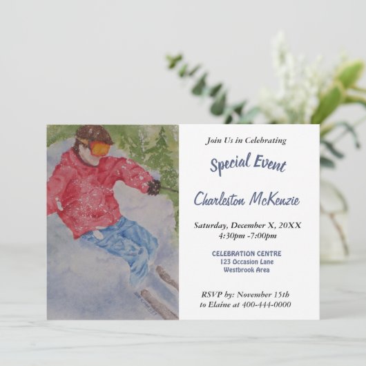 アプレ スキー パーティー ご招待 招待状 (スタンド正面)