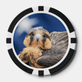 アプロマド《鳥》ハヤブサとフラグ ポーカーチップ