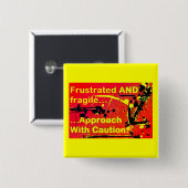 アプローチは慎重にボタンに記章を付けます 缶バッジ (正面&裏面)