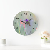 アプローチ中のコスタのハミングバード ラージ壁時計 (ホーム)