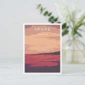 アプールヴェネズエラアートヴィンテージトラベルイラストレーション ポストカード (スタンド正面)