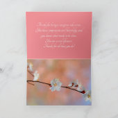 アプ大切日本のリコット花 サンキューカード (内部)