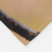 アプ威厳のある日本のリコット花 フリースブランケット (角)