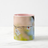 アプ威厳のある日本のリコット花 マグカップ (中央)