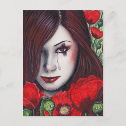 アヘンかわいらし毒はがき ポストカード (正面)