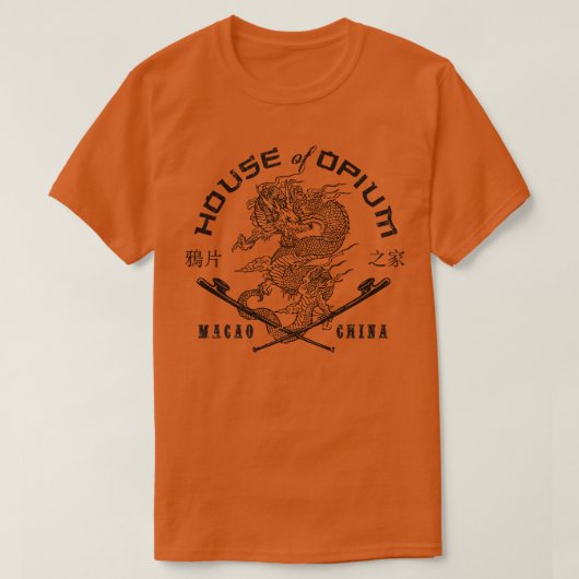 アヘンの家 Tシャツ (デザイン正面)