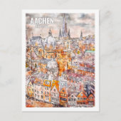 アヘンドイツ有名な旅行プレイスウォーター色 ポストカード (正面)