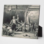 アヘン中国の喫煙者、一連の中国 フォトプラーク (側面)