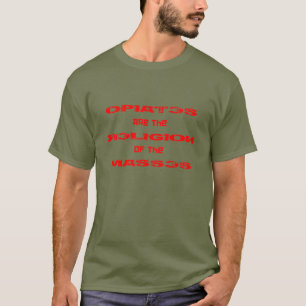 アヘン剤は固まりの宗教です Tシャツ
