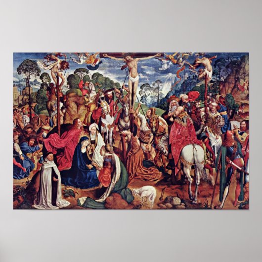 アヘン祭壇(Passionstriptychon)中央パネル： Cr ポスター (正面)