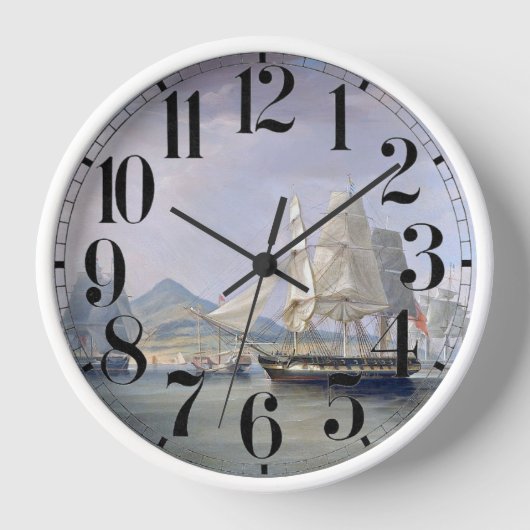 アヘン・クリッパー船1824 壁時計 (正面)