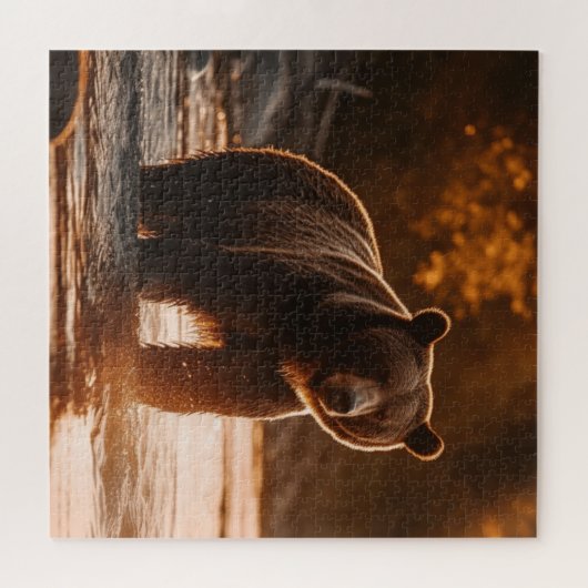 アベアーインザクリークジグソーパズル ジグソーパズル (横)