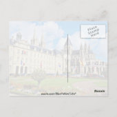 アベイ・オーホームズ、カーン、カルバドス、ノルマンディ、フラン ポストカード (裏面)