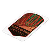 アベニューオブザジャイアンツレッドウッド州パーク マグネット (左側)