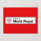 アベニューデュモン王室のトリオール通り標識 ポストカード (正面)