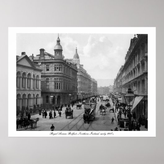 アベニュー王室のベルファスト、北アイルランド、1900年代初頭 ポスター (正面)