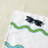 アベビークロックスサニーエスケープパーソナライズされた ビーチタオル (インサイチュ)