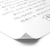 アベマリアスペインの祈りの言葉 ポスター (角)