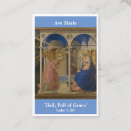 アベマリアヘイルメアリー祈りの言葉カード 名刺
