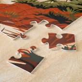 アベルタスマンナショナルパークニュージーランドトラベルレトロ ジグソーパズル (側面)