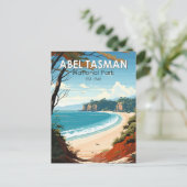 アベルタスマンナショナルパークニュージーランドトラベルレトロ ポストカード (スタンド正面)