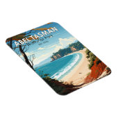 アベルタスマンナショナルパークニュージーランドトラベルレトロ マグネット (右側)