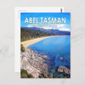 アベルタスマン国立公園ニュージーランドヴィンテージ ポストカード (正面/裏面)