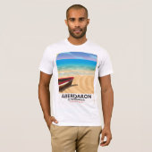 アベルダロン、ウェールズの海辺 リューン半島 ポスター Tシャツ (正面フル)