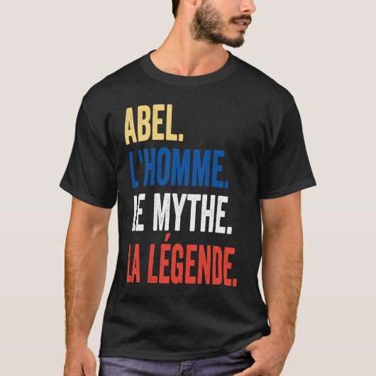 アベル・ザ・マン・ザ・神話ザ・レジェンドアイディア Tシャツ (正面)