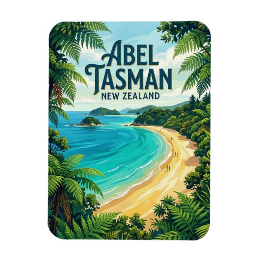 アベル・タスマン海岸 ニュージーランド マグネット (縦)