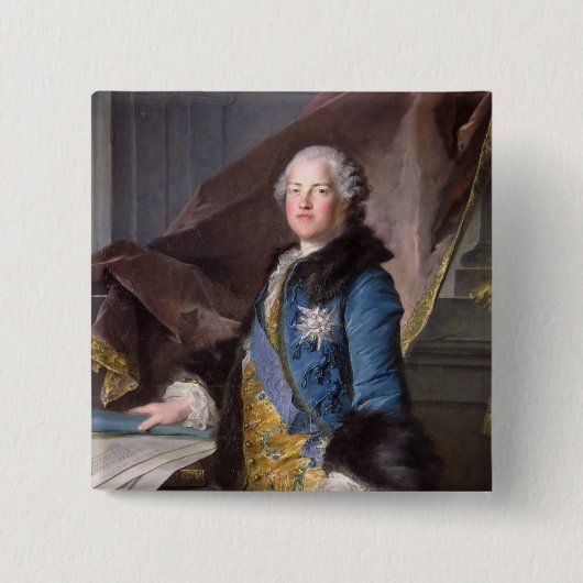 アベルFrancoisポアソンMarquis de Marigny 1755年 缶バッジ (正面)