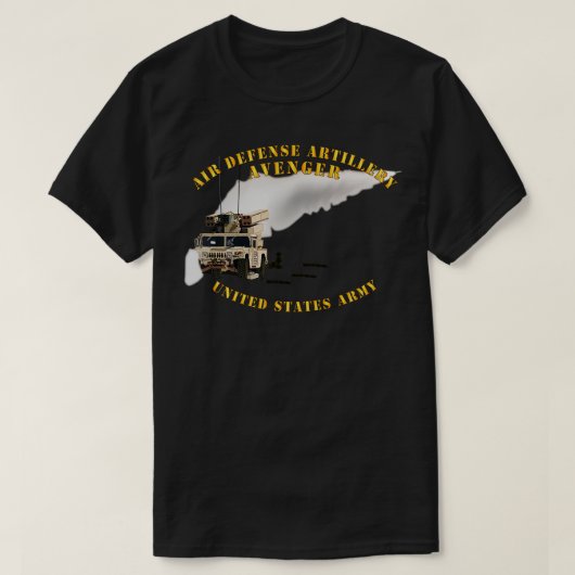 アベンジャー防空発射ミサイル Tシャツ (デザイン正面)