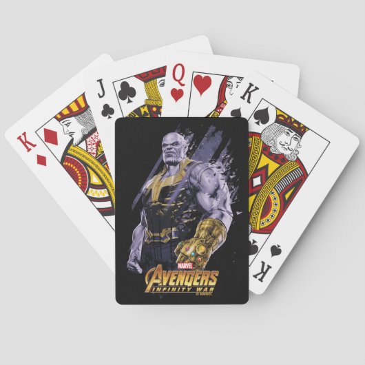 アベンジャー:インフィニティ戦争 | Thanos Shattered Graphic トランプ (裏面)