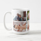 アベ最高のロエバ6フォトカスタムコラージュのじいちゃん コーヒーマグカップ (左)