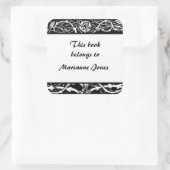 アベ縁どスエレガント蔵書票 スクエアシール (バッグ)