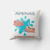 「アペナス・エル・アグアパル・マラーノ」豚引用文 クッション (裏面)