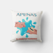 「アペナス・エル・アグアパル・マラーノ」豚引用文 クッション (正面)