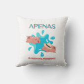 「アペナス・エル・アグアパル・マラーノ」豚引用文 クッション (裏面)