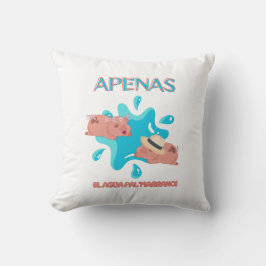 「アペナス・エル・アグアパル・マラーノ」豚引用文 クッション