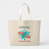 「アペナス・エル・アグアパル・マラーノ」豚引用文 ラージトートバッグ (裏面)