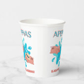 「アペナス・エル・アグアパル・マラーノ」豚引用文 紙コップ (右)