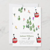 アペモダンルスキースキー誕生日 招待状 (正面)