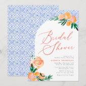 アペロイタリアンルスピリッツオレンジブライダルシャワー 招待状 (正面/裏面)