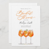 アペロイタリアンルスピリッツブライダルシャワー招待 招待状 (正面/裏面)