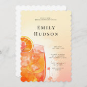 アペロエレガントルスピリッツブライダルシャワー招待 招待状 (正面/裏面)