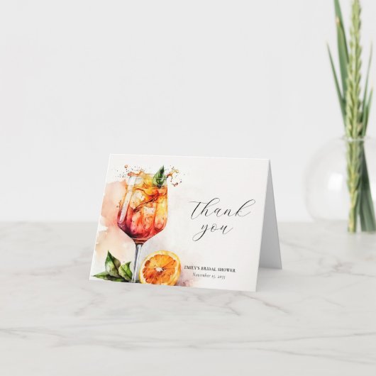 アペロエレガントルスピリッツブライダルシャワー サンキューカード (正面)