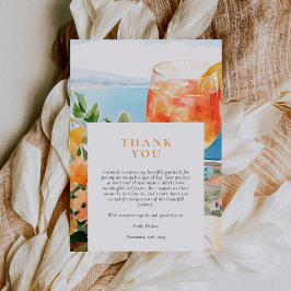 アペロスピリッツアマルフィイタリアブライダルシャワー サンキューカード